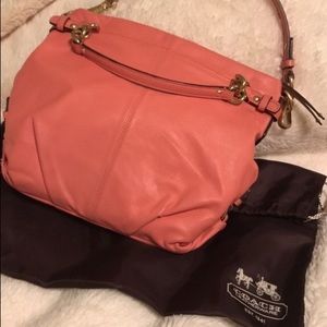 Coach Barely Used Peach Handbag Purse